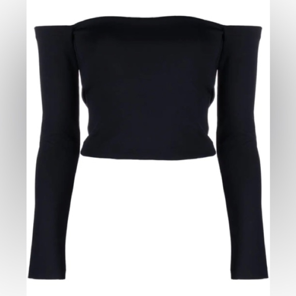 NWT MANU OFF-THE-SHOULDER TOP IN BLACK SIZE XL